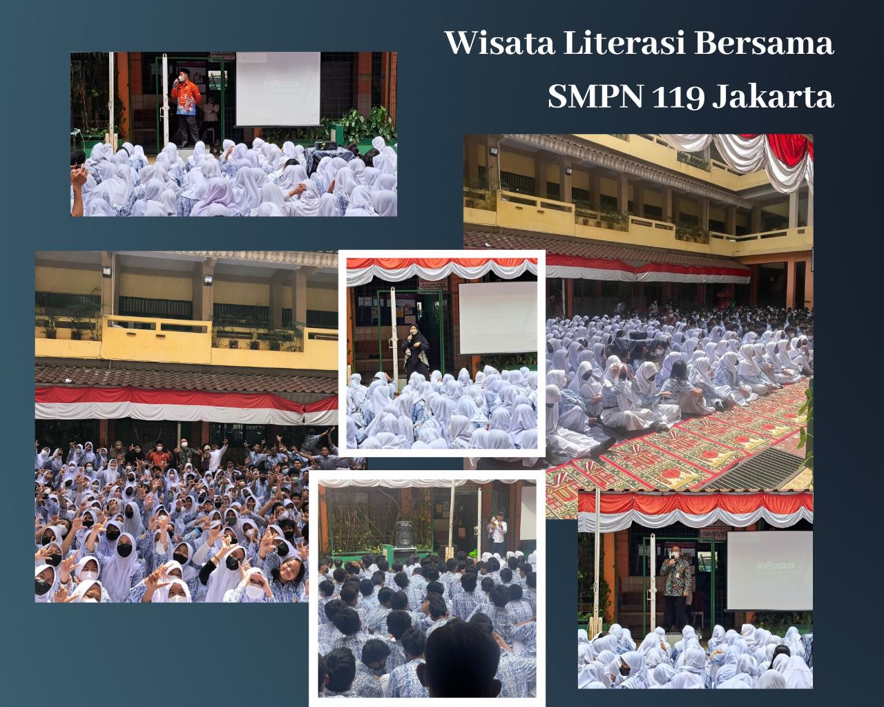 Wisata Literasi Ke Sekolah Bersama SMPN 119 Jakarta
